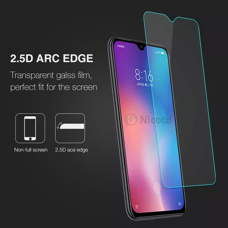 Protective Glass For Xiaomi Mi 9 8 Pocophone F1 Screen Protector HD Glass tempered Film For Redmi 6 Pro 6A Note 5 Mi A1 A2 Lite