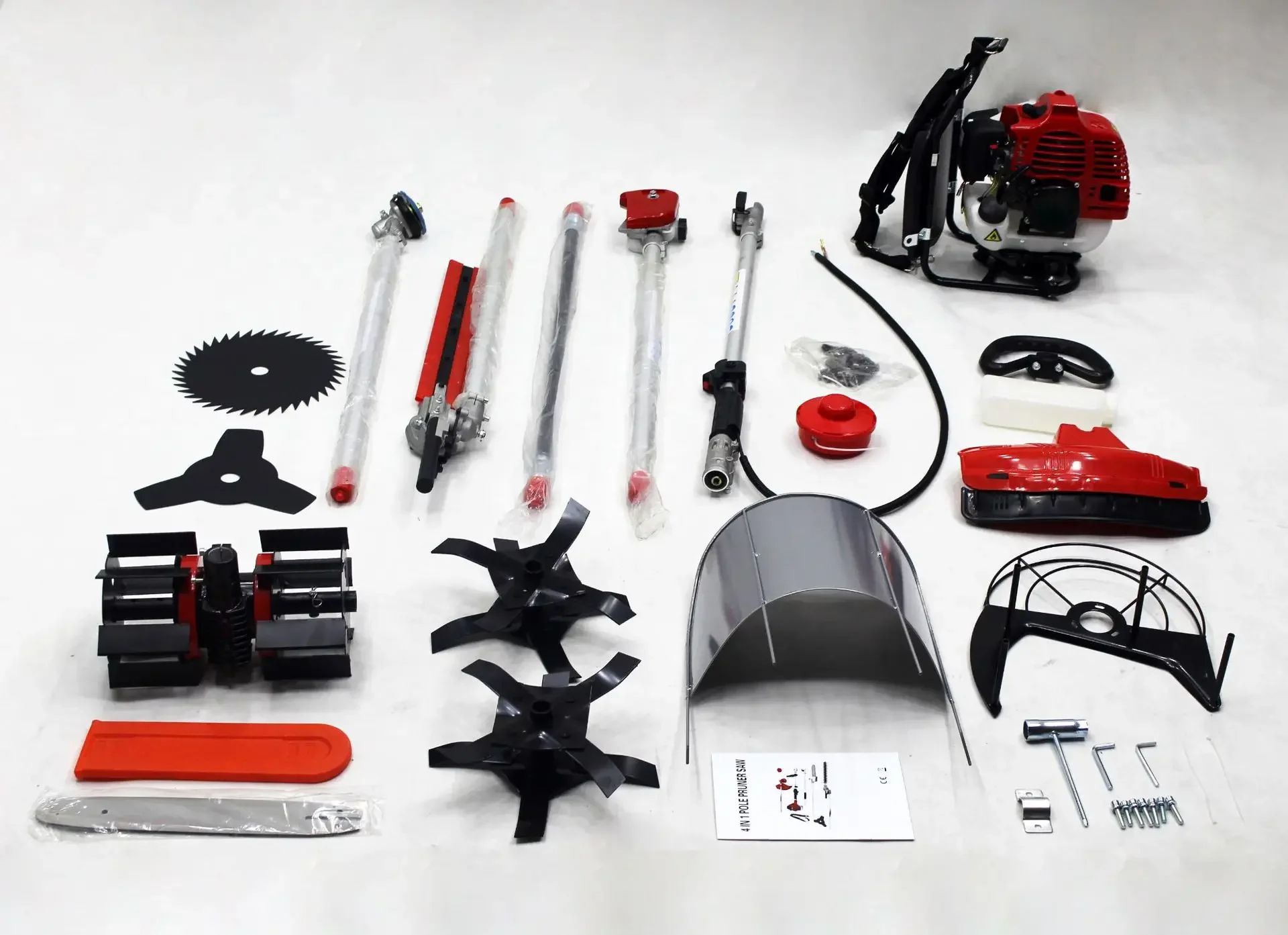 Многофункциональная бензиновая газонокосилка 52CC пила для травы высоких веток