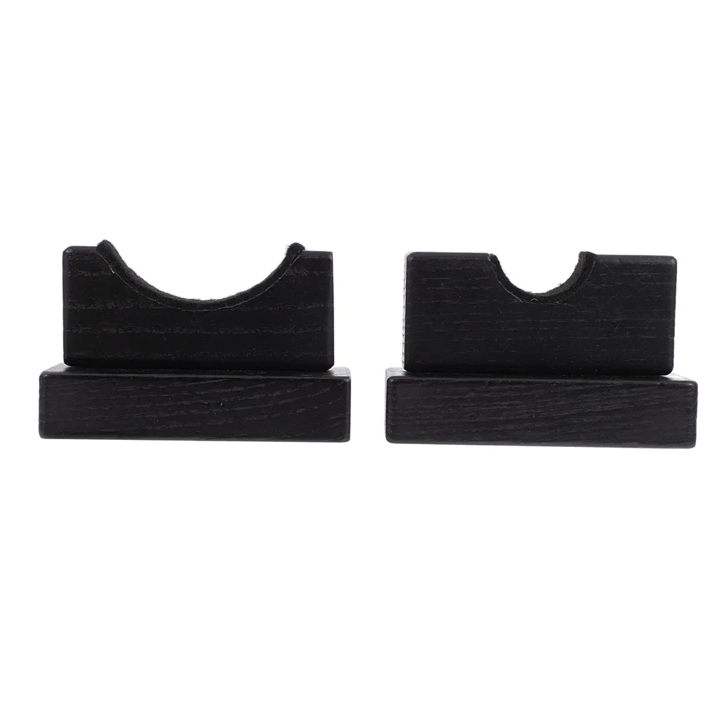

2 Pcs Wooden Storage Shelves Baseball Bat Display Stand Indoor Rack Decorative Organizers Supply Stable Holders
