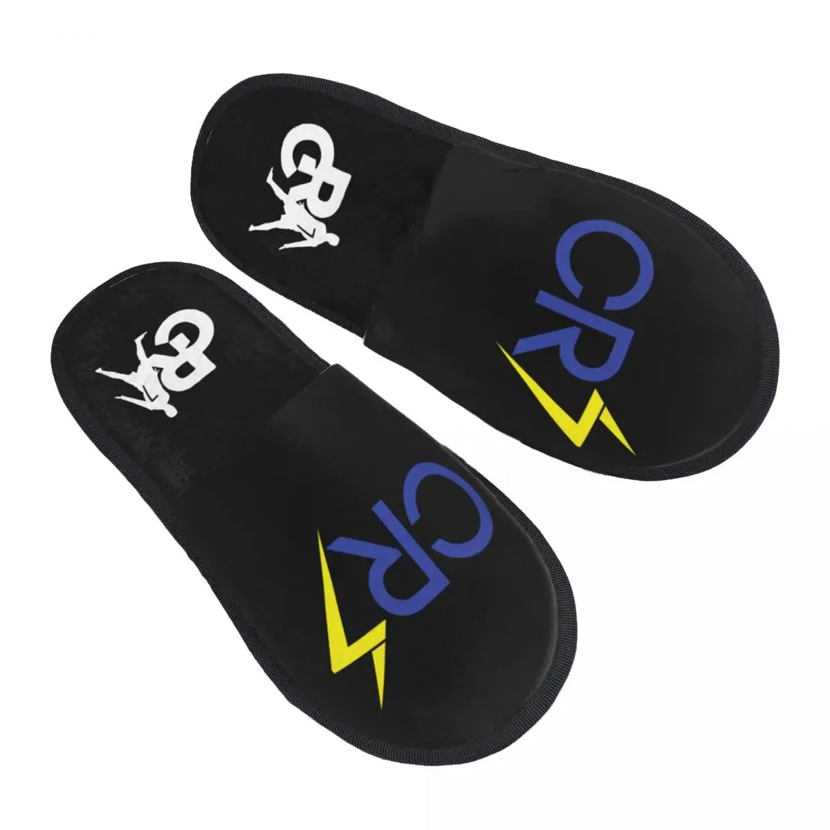 

Тапочки с логотипом футбольного игрока CR7, для спальни, крутые мягкие домашние меховые тапочки, Нескользящие шлепанцы