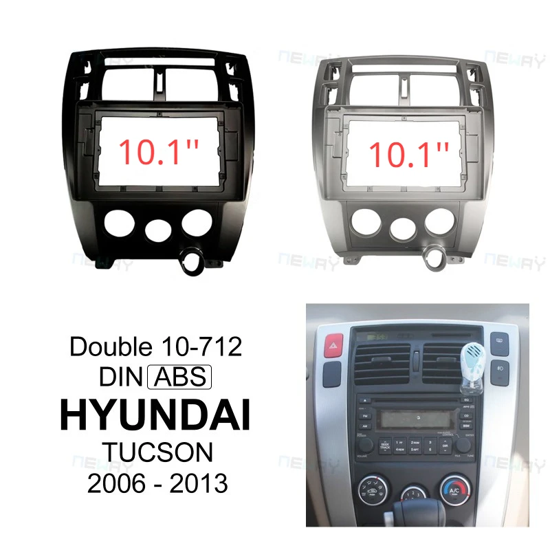 Фото Автомобильное стерео радио fascia, стерео панель, dvd рамка для Hyundai Tucson 2006-2013 №1