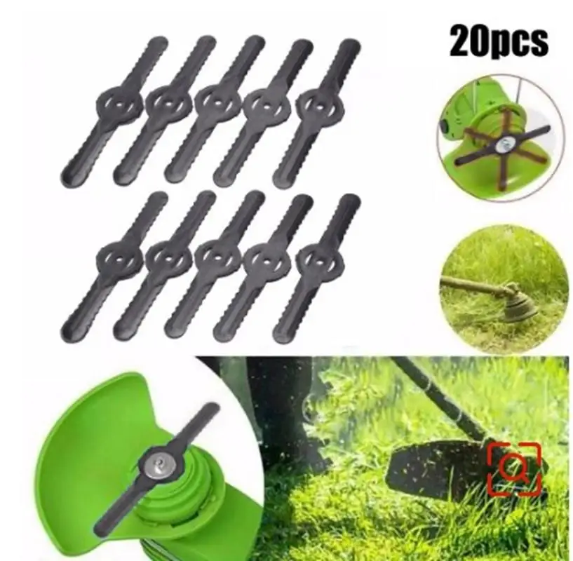 

20 шт., пластиковые сменные лезвия для триммера