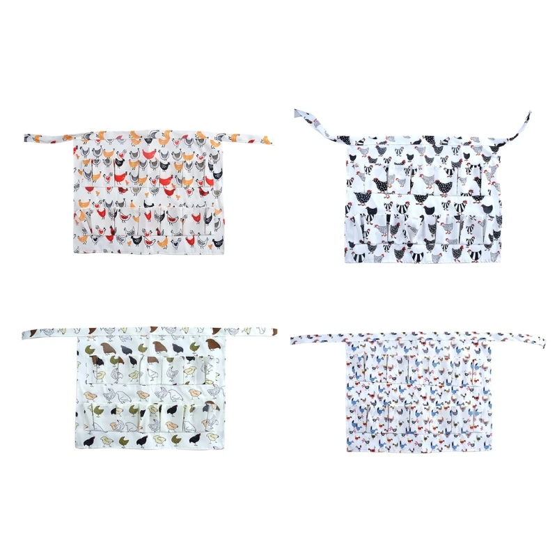 

Egg Gathering Apron for Duck Eggs Holder Chicken Egg Collecting Apron with Deep Pocket Kitchen Garden Aprons Women Gift Dropship