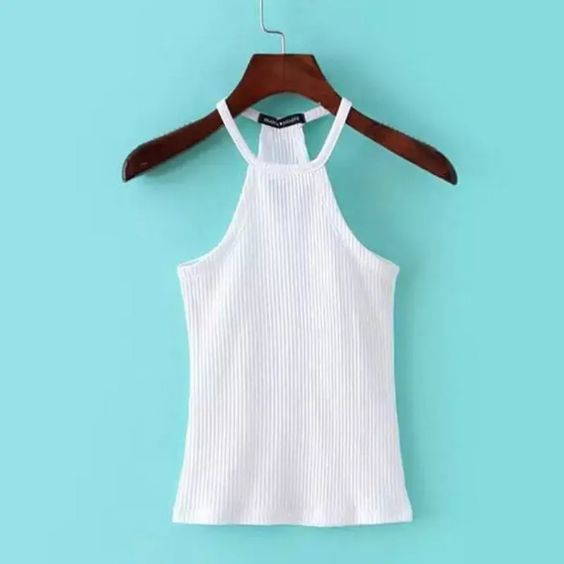

Women Bustier Crop Tops Sexy Off Shoulder Knitted Camis O Neck Elastic Tube Camis Female Knitting Camis Basic Tops