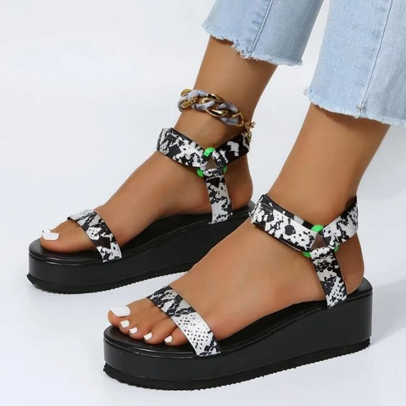 

Сандалии женские прозрачные, эспадрильи средней высоты, платформа, ремешок с пряжкой, гладиаторы, черные, 2022