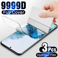 3pcs full cover hydrogel film for redmi note 9 8 pro 9a 9c 9t 8t screen protector on xiaomi redmi note 10 11 pro 9s 10s 11s film