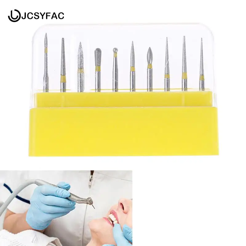 

10 шт./коробка, алмазные сверла для стоматологических лабораторий