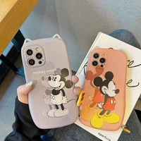 bandai mickey minnie cute cartoon phone cases for iphone 11 pro max 12 xr xs max x 78plus 2022 couple soft silicone cover