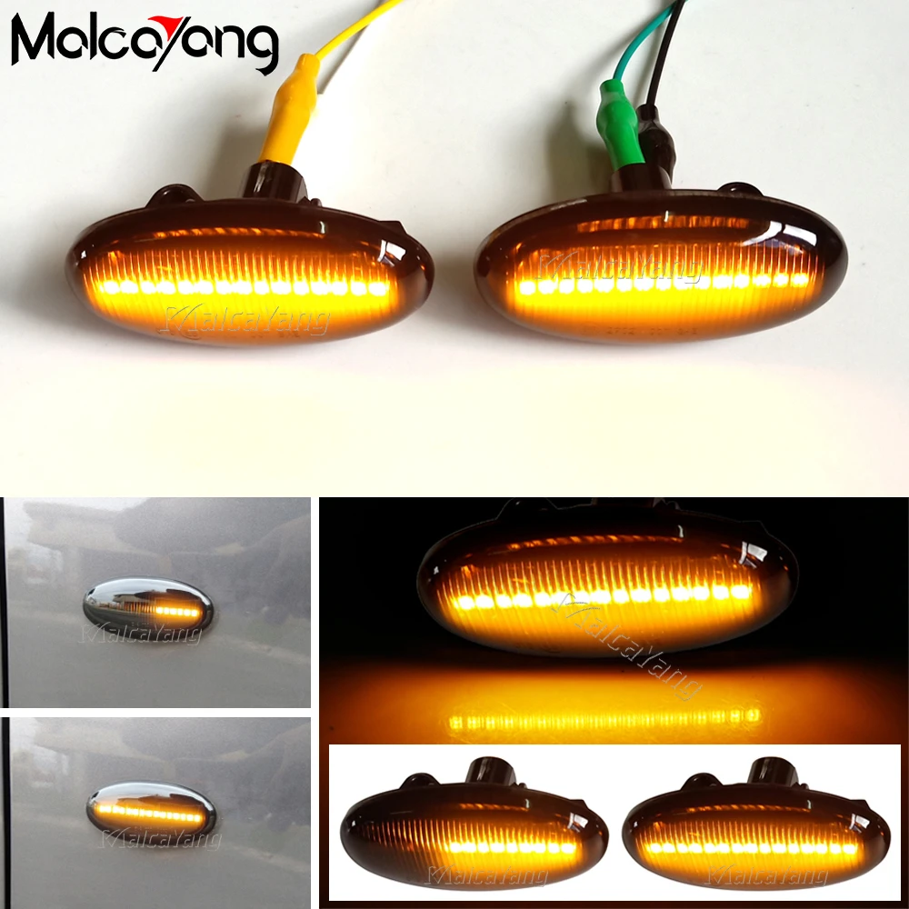 

2 Pieces LED Dynamic Turn Signal Side Marker Light Sequential Blinker Light For MAZDA 2 3 5 6 BT-50 MPV