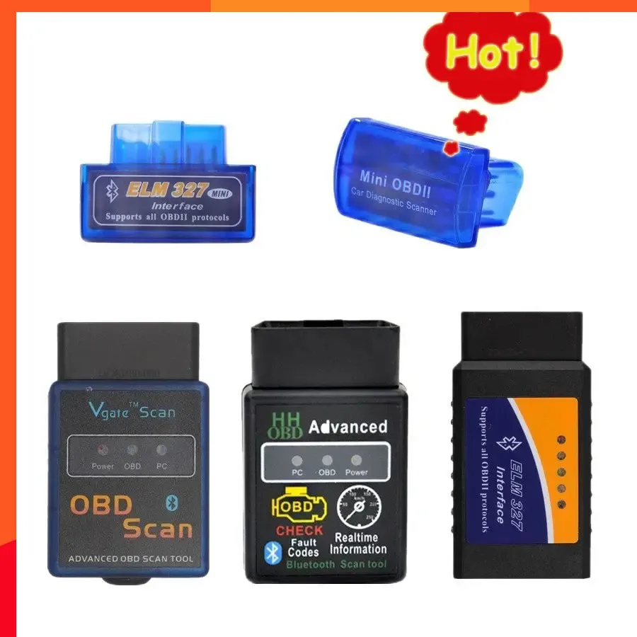 Super V2.1 Mini-elm327 Bluetooth OBD2 EOBD2 ULME 327 Codeleser HHOBD Mini OBDII Scan-werkzeug