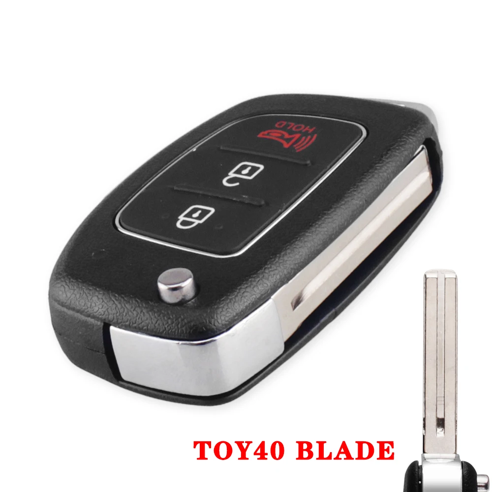 

KEYYOU 3-кнопочный чехол для дистанционного ключа автомобиля для Hyundai HB20 IX35 I45 SANTA FE Accent I40 I20 HY15/HY20/TOY4...