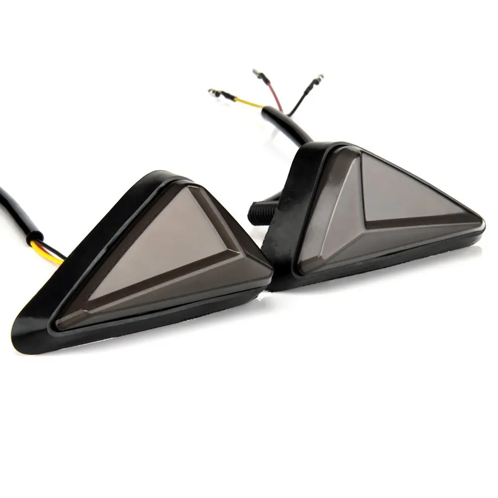 

2 Pcs L-shape Motorcycle Flush Mount Triangle Turn Signal Light LED Indicator Lamp DRL Blinker Led Turn Signal
