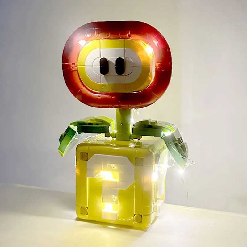 MOC Piranha модель цветов в горшке строительные блоки для детей совместимые с Lego