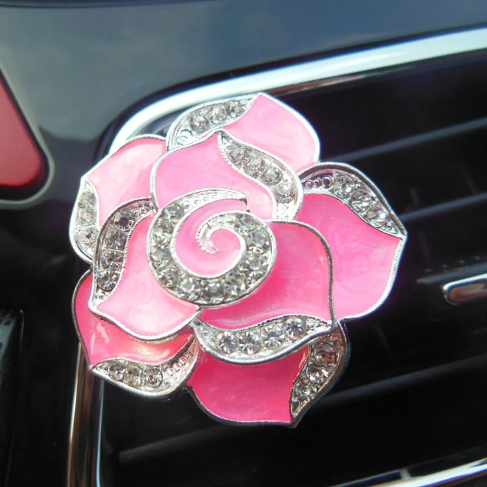 

Car Accessories Interior Air Vent Decoration Flower Decorations Rhinestones Clip