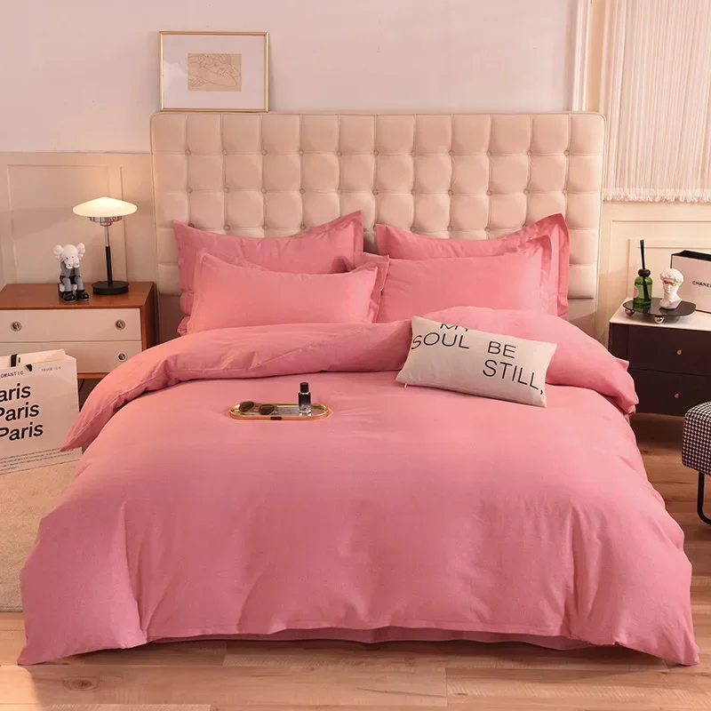 2024 новый легкий роскошный однотонный комплект из четырех предметов утолщенного