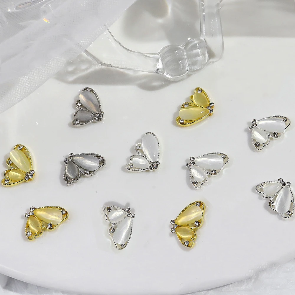 Блестящие подвески для дизайна ногтей 10 шт