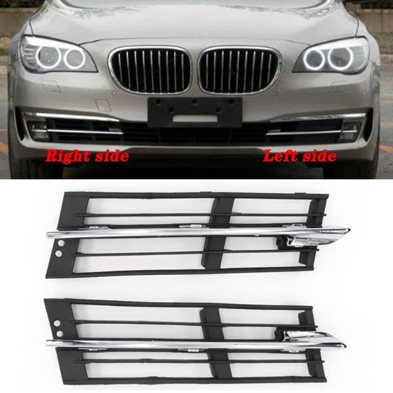 

Car Front Lower Bumper Grilles Fog Light Cover Vent For-BMW 7 Series F01/F02 2011 2012 2013 2014 2015