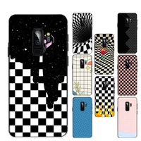 cartoon grid phone case for samsung a51 a30s a52 a71 a12 for huawei honor 10i for oppo vivo y11 cover
