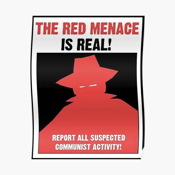 

The Red Menace Propaganda Poster Decor Decoration Modern Room Home Wall Vintage Mural Print Art Painting Funny Picture No Frame