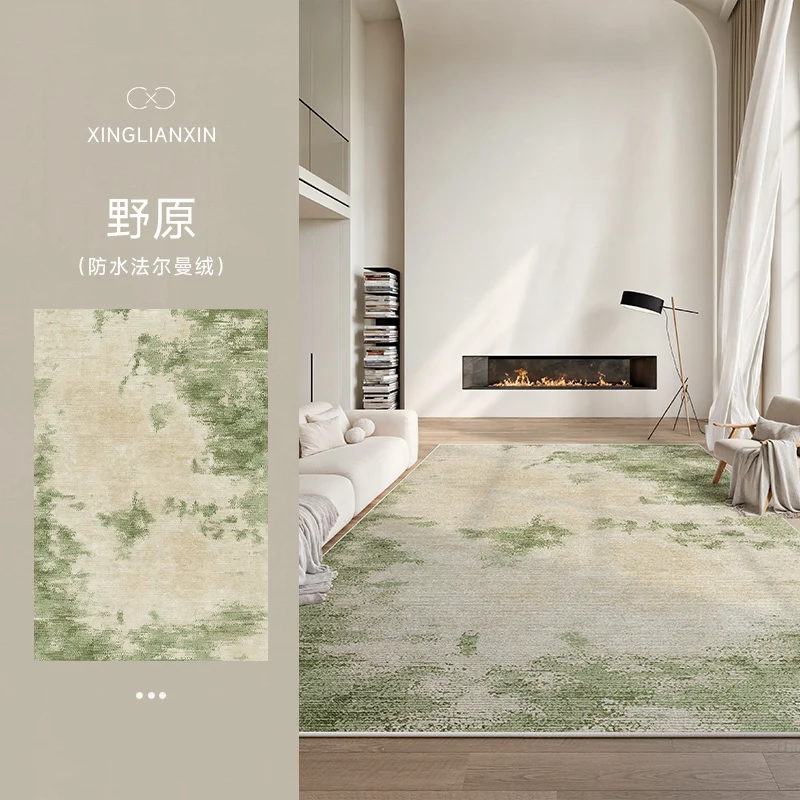 

Зелёный ковёр для спальни