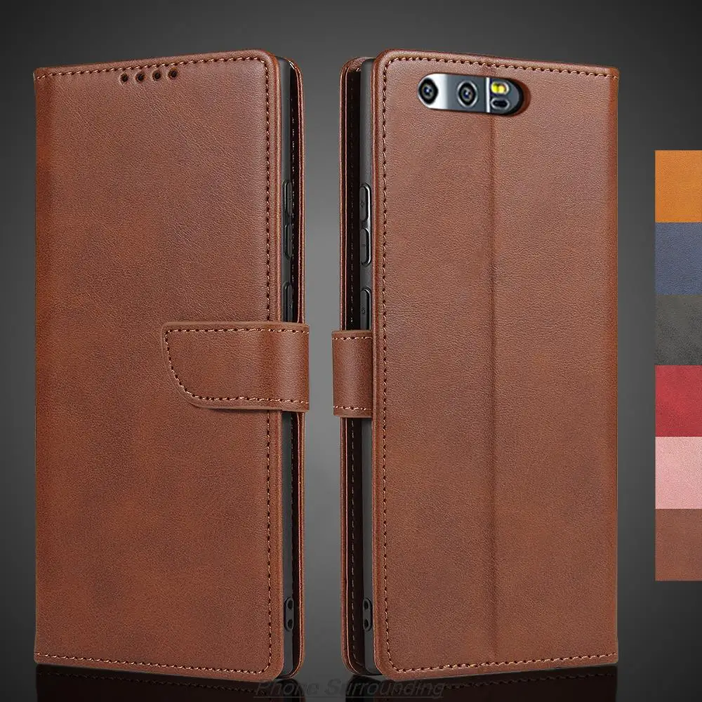 Чехол-бумажник для Honor 9, кожаный чехол с откидной крышкой для Huawei Honor 9 STF-L09, сумки для телефона из искусственной кожи, защитный чехол, чехлы