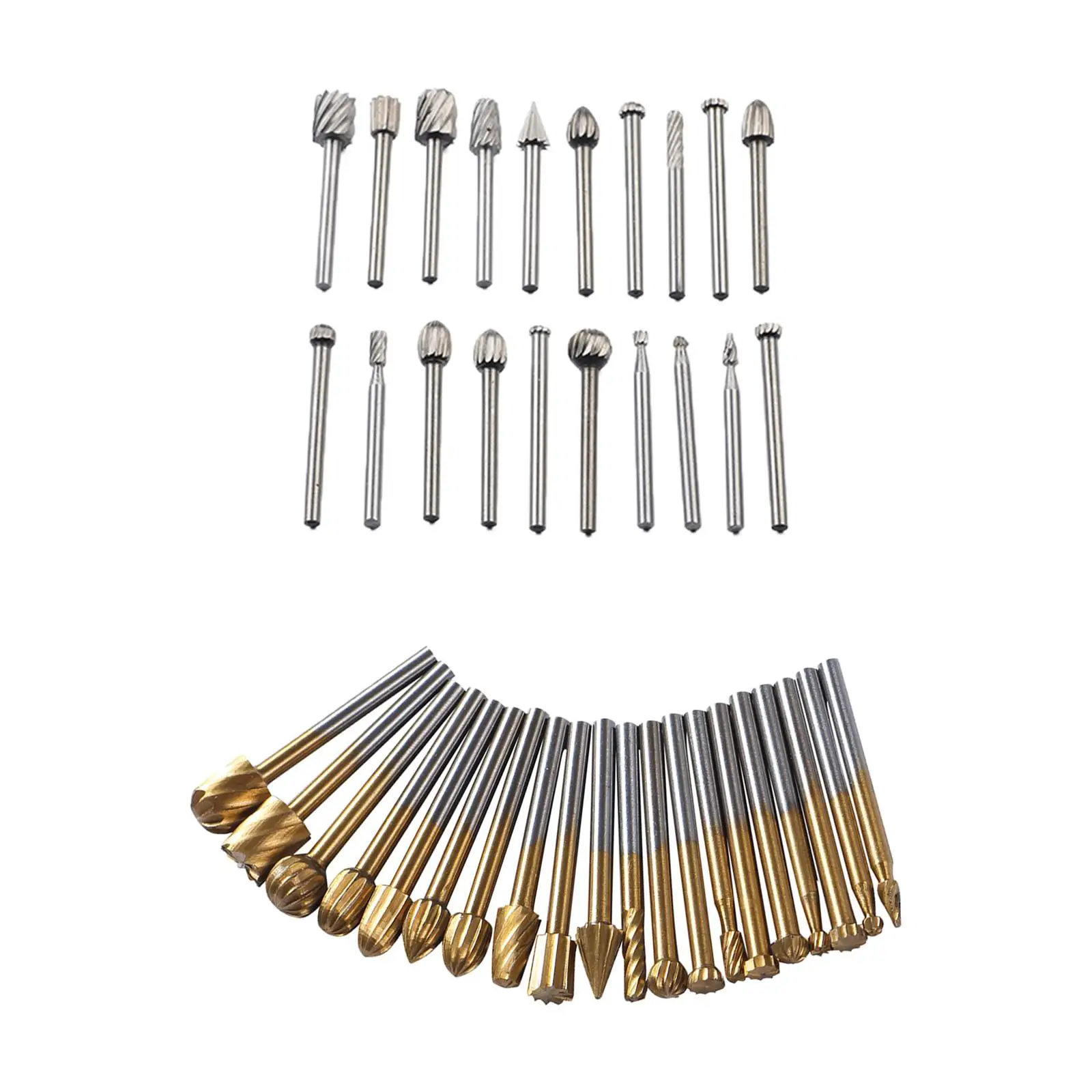 

20x Rotary Drill Set, Polishing Rotary Tools Rotary Burr Set for DIY Jewelry