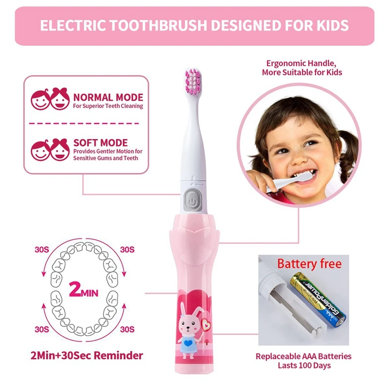 

GEVILAN Sonic Toothbrush IPX6 Waterproof Children's Electric Toothbrush