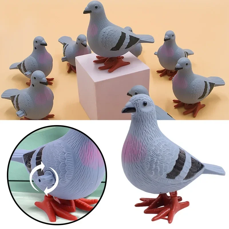 

1 шт. заводные игрушки, маленький голубь, заводные игрушки для детей, симуляция прыжков, ранние заводные игрушки, детские мини-игрушки, сувениры, орнамент
