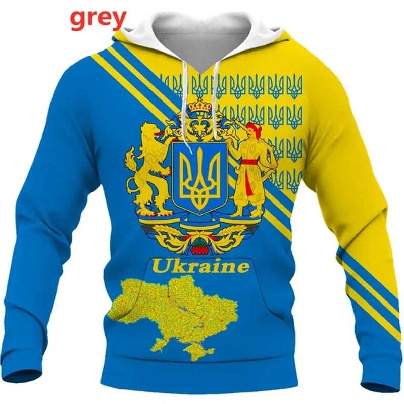 

Модные худи с 3D принтом украинского флага для мужчин и женщин, Повседневная Уличная одежда с принтом в украинском патриотическом стиле, пуловер с капюшоном