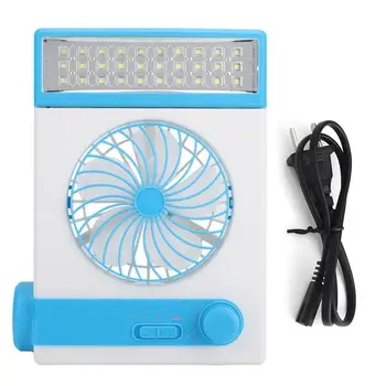 Student Dormitory LED Solar Light Fan Multifunctional Chargeable Table Lamp (US 100-240V)