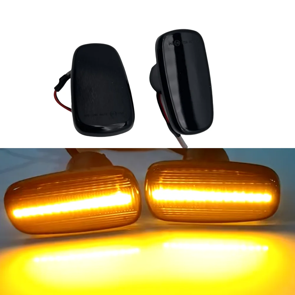 2 шт. динамические светодиодные боковые габаритные огни указателя поворота для