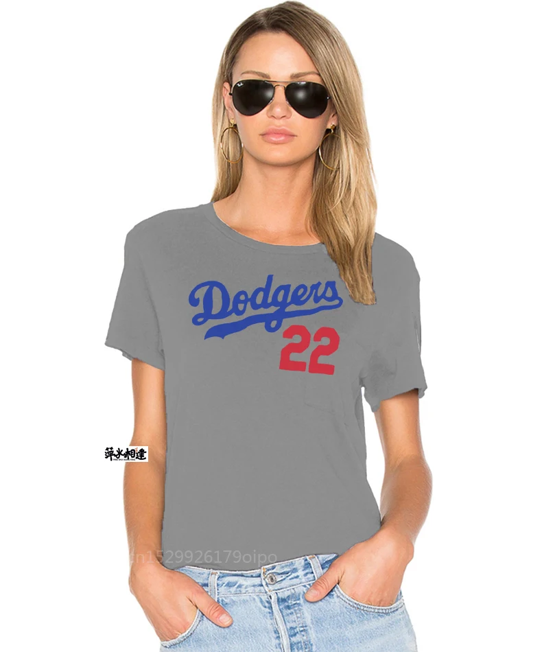 Футболка LA DODGERS Кершоу 22 серого цвета мужская XL Sga новинка |