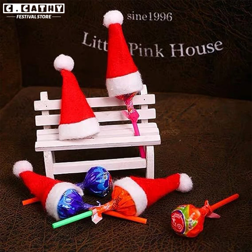 5/12/20 шт. рождественские шапки держатель для посуды бутылка вина нож вилка карман