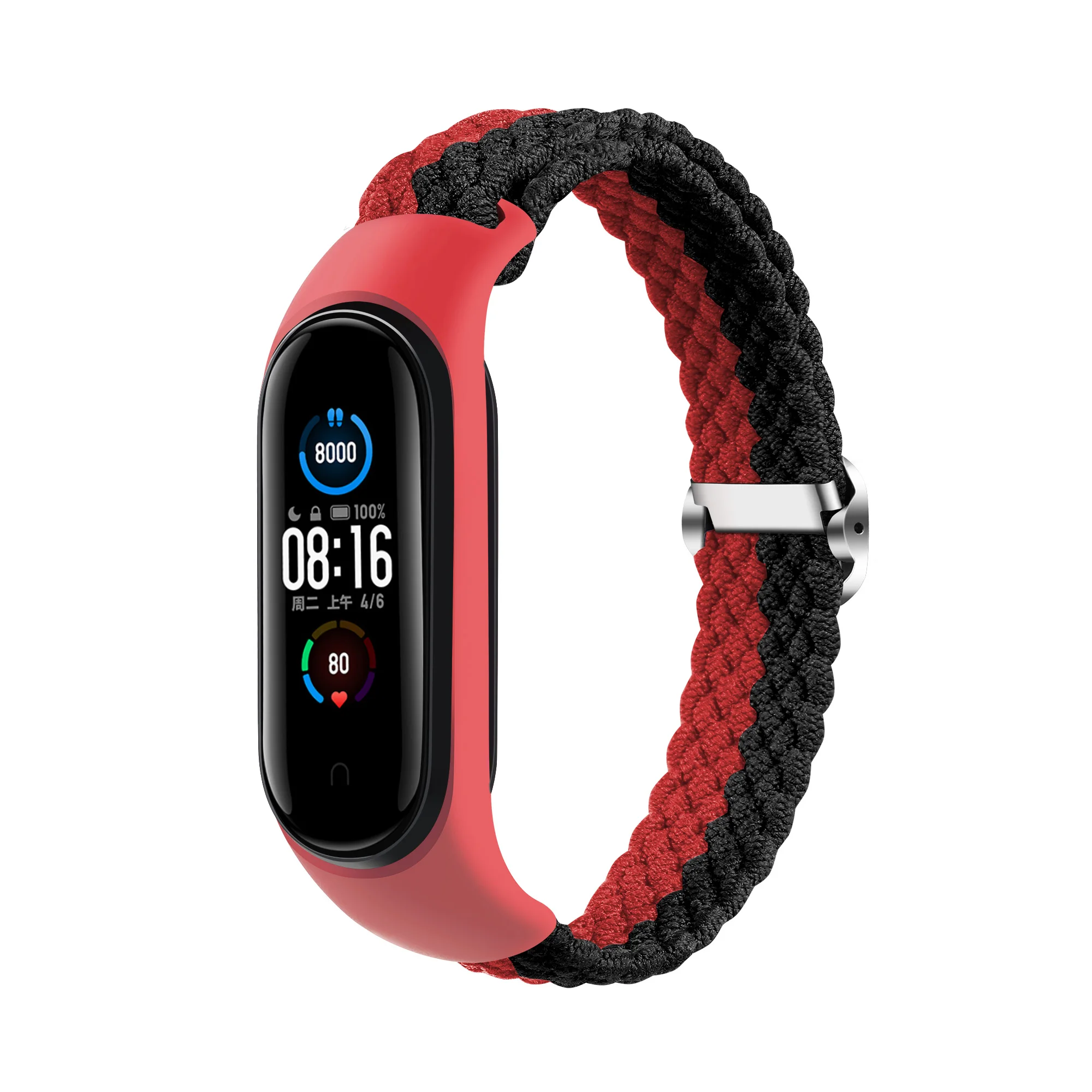 Браслет Forwelleny для Xiaomi Amazfit Band 5 Mi 6 4 3 нейлоновый Эластичный регулируемый ремешок