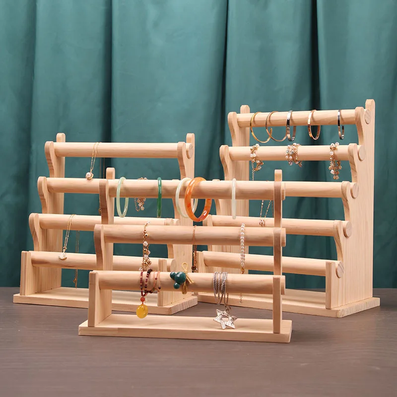 3/4/5 Layer Solid Wood Bracelet Display Rack Detachable Watch Stand Jewelry Display Stand Jewelry Organizer Gift Box