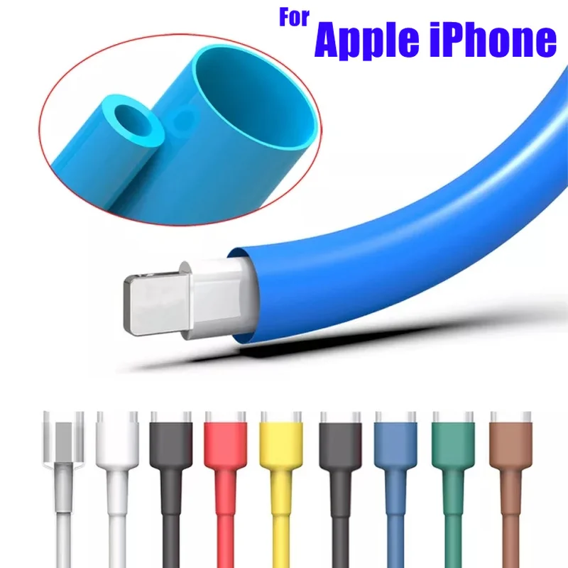 Протектор кабеля термоусадочный трубчатый рукав для Apple iPhone 13 12 11Pro XR X XS 8 7 6 Plus