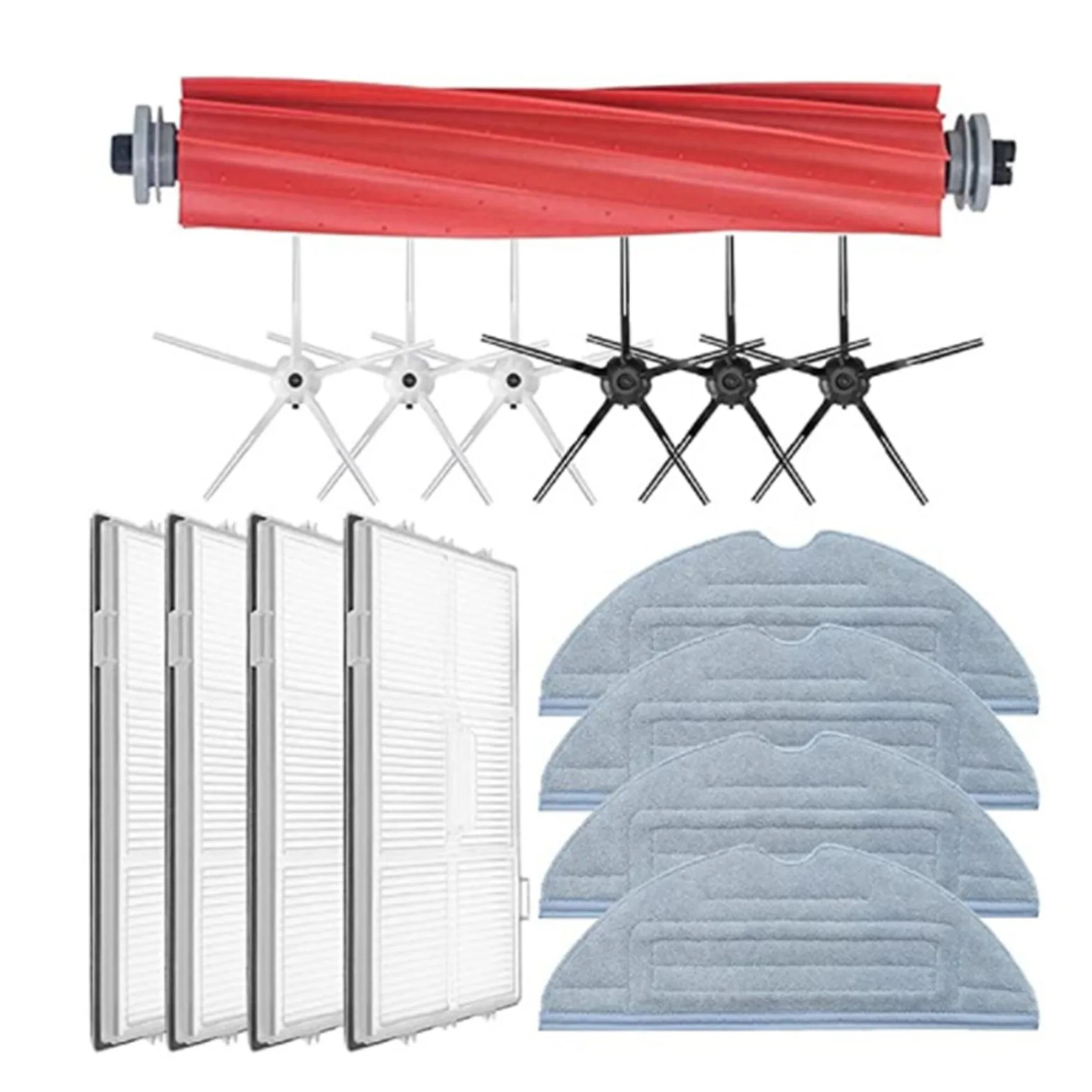 

For Roborock S7 T7S T7SPlus Accessory of Washable Filter Main Brush Mop Cloth Side Brush Robot Vacuum Cleaner Parts