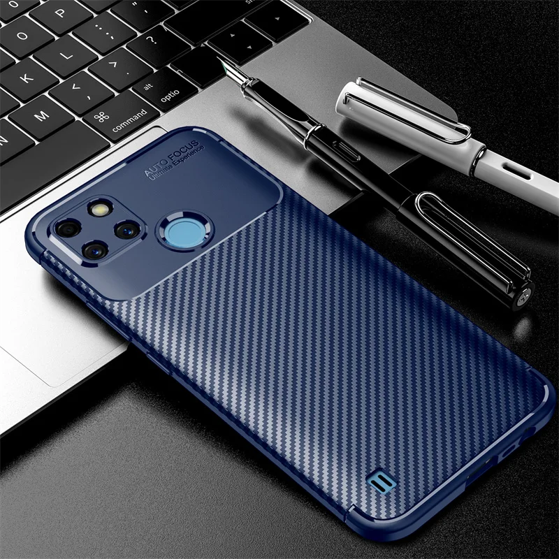 For OPPO Realme C21Y Case Cover For Realme C11 2021 C21 C21Y C25Y Shockproof Capas TPU Bumper Soft Cover For Realme C21Y Fundas
