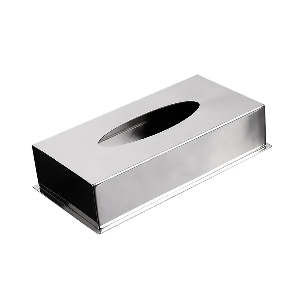 Smooth Stainless Steel Tissue box with Glossy Protective Colors