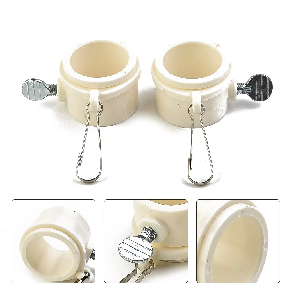 

2 Pcs Plastic Flagpole Ritating Rings Clips Fit 1\" Dia Flag Pole Mounting Rings Anti Wrap Grommet Mounting Attachments