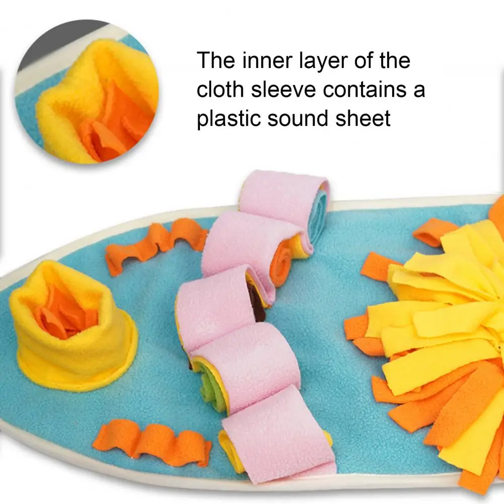 

Pet Sniffing Pad Pet Snuffle Mat Reduce Stress Boredom with Sliding Puzzles Treat Games Chew Toys for Dogs Slow Feeding Dog Mat