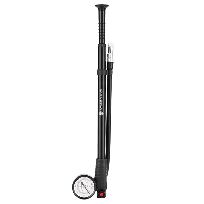 

CYCLING BOX Bicycle Pump Portable High-Pressure 300Psi Bike Air Pump with Gauge for Bicycle