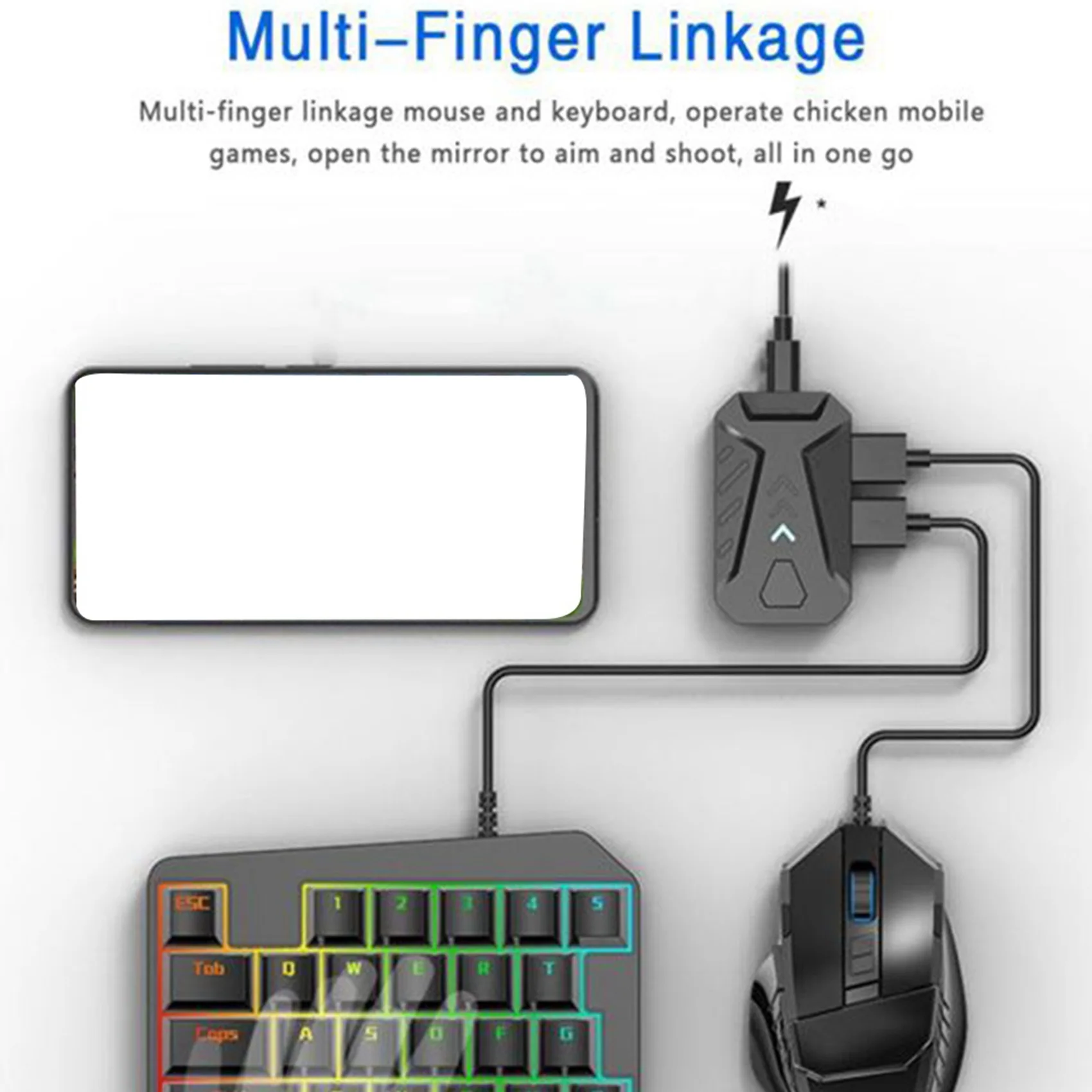 Портативный конвертер для мобильных игр клавиатуры мыши адаптер MIX LITE мобильного