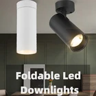 Светодиодные прожекторы 220v потолочные Точечные светодиодные 71015  40W COB Трек лампа Светильник Светодиодный светильник Складные Главная системы освещения магазинов