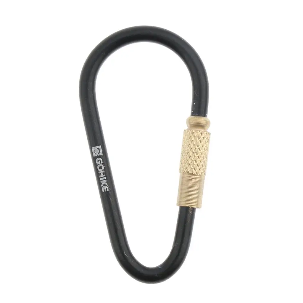 

Маленький легкий Карабин, тройная пряжка, брелок для ключей с закрывающей гайкой