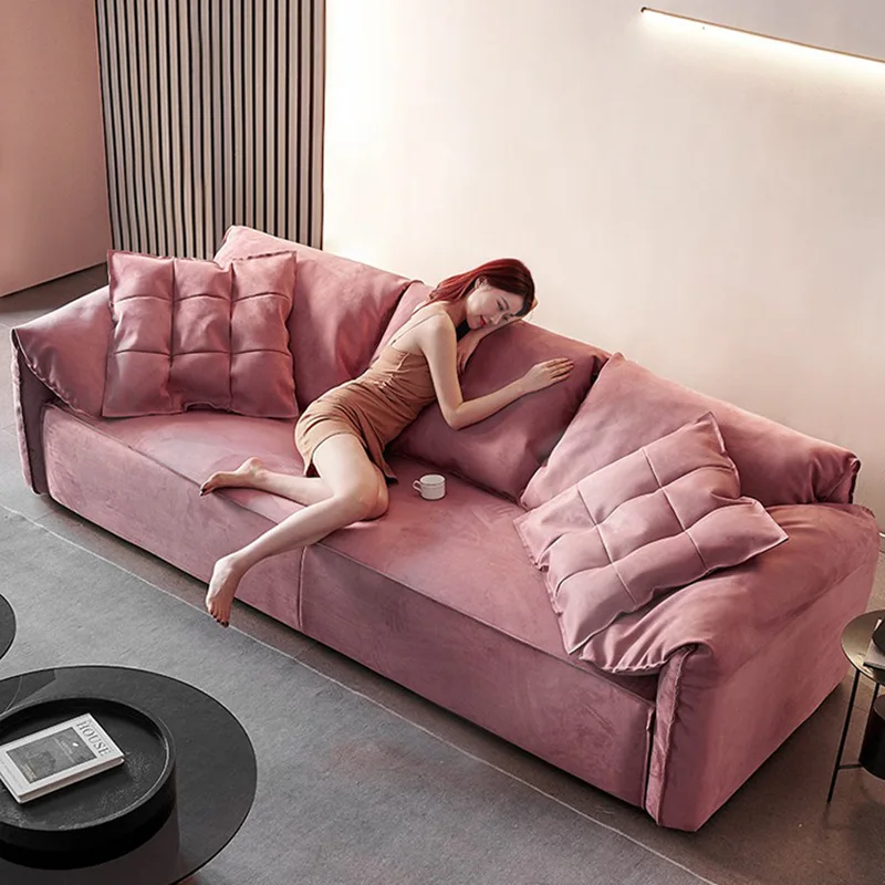 Современный Роскошный дизайнерский тканевый диван для гостиной в маленькойквартире, итальянская Минималистичная технология в виде слона и ушей