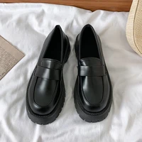 womens small leather shoes black thick soled height enhancing shoes womens shoes high heels shoes for wedding women new