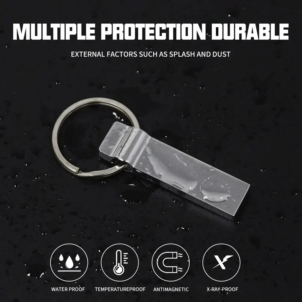 Высокоскоростные флэш-накопители USB 64 ГБ серебристый металлический свисток