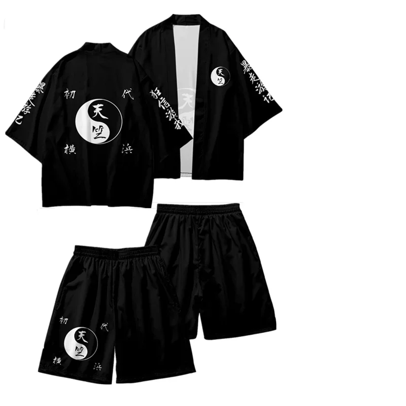 Аниме Токио Мстители Тендзику карнавальный костюм кардиган шорты хаори Изана