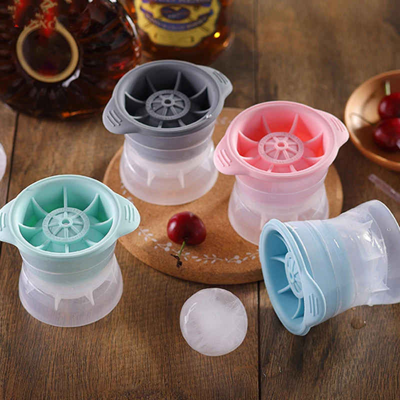

Bar Whisky Ice Ball Mould Maker Silicone Ice Box Large Spherical Frozen Ice Cube Mold Whisky